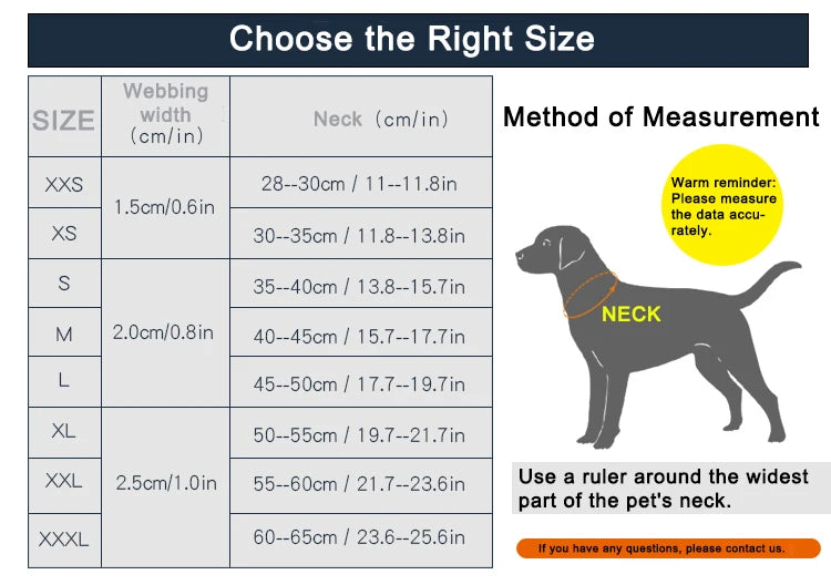 Truelove Pet Collar Nylon Reflective Sturdy Duraflex Buckle Small Cat Large Dog Traveling Running Cross Country Walking TLC50121