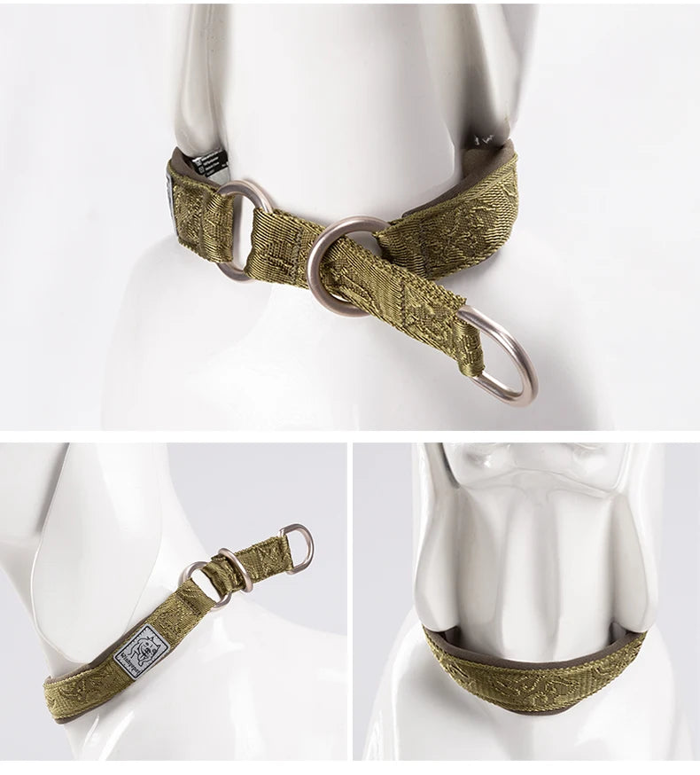 TRUELOVE Pet Collar Nylon Webbing P-chain Explosion-proof Neoprene Padding Pets Running Training Large Medium Small Dogs YC1851