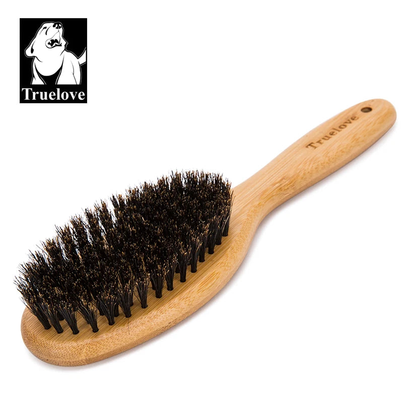 Truelove Bristles Hair Brush Pet Comb Natural Original Bamboo for Cat and Dog Massage Grooming Small Medium Large TLK21131
