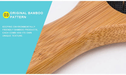 Truelove Pet Round Comb Bamboo Wood Handle in Cat and Dog Hair Remover Brush Fur Small Medium Large Grooming Gifts TLK19131