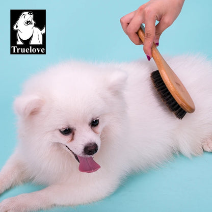 Truelove Bristles Hair Brush Pet Comb Natural Original Bamboo for Cat and Dog Massage Grooming Small Medium Large TLK21131