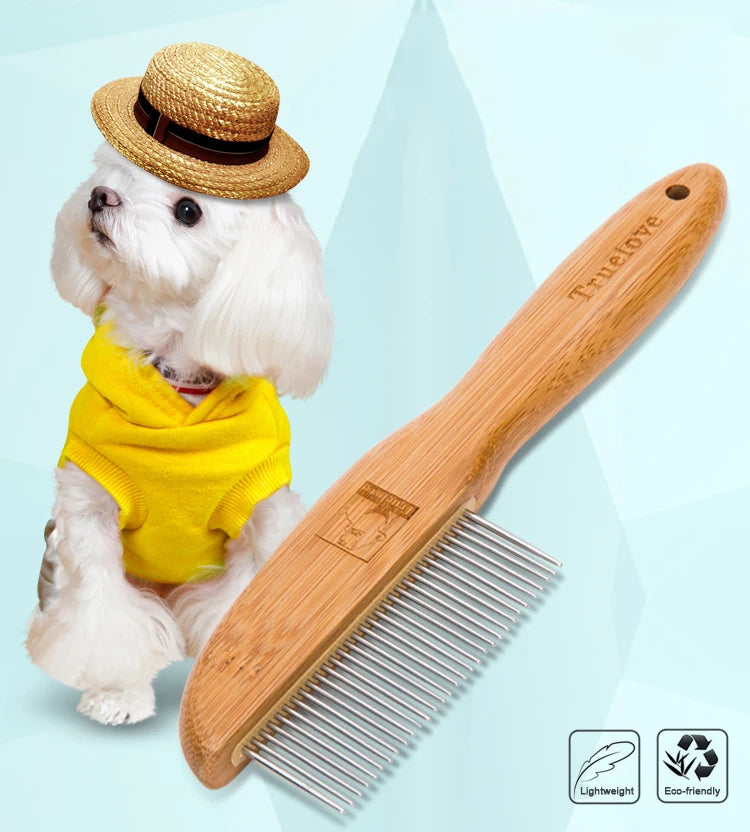 Truelove 31 Steel Needles Pet Comb Ergonomic Handle Mmassage Fur Open the Knot Cat and Dog Groomer Competition Vacation TLK22131
