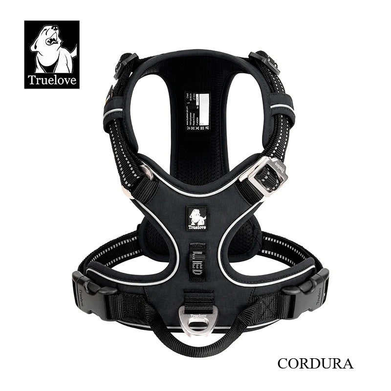 Truelove New Pet Harness Premium Anti Pull Reflective Light Up Nylon Breathable Adjustable Dog Harness Training Vest TLH5657