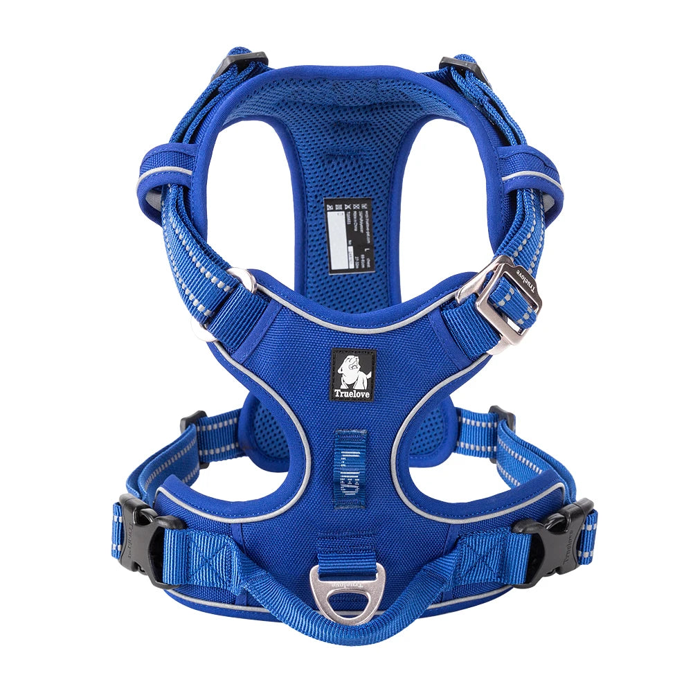 Truelove New Pet Harness Premium Anti Pull Reflective Light Up Nylon Breathable Adjustable Dog Harness Training Vest TLH5657