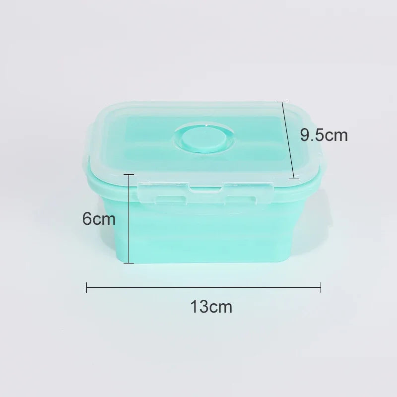 Collapsible Silicone Food Container with Lid