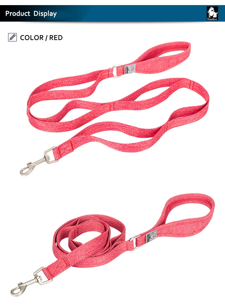 Truelove Eco-Friendly Dog Rope Leash Recycled Materials Quick Release Breathable Comfortable Polyester Dog Walking TLL3073