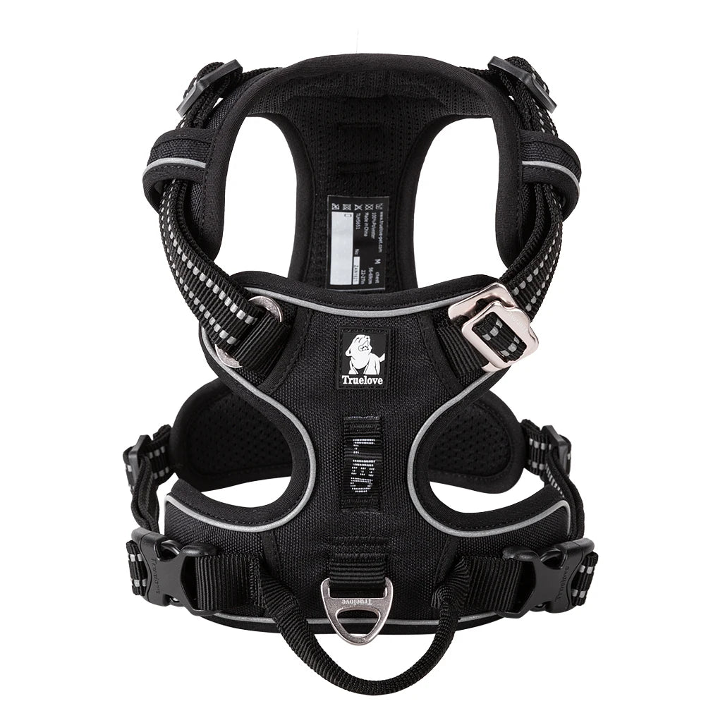 Truelove New Pet Harness Premium Anti Pull Reflective Light Up Nylon Breathable Adjustable Dog Harness Training Vest TLH5657