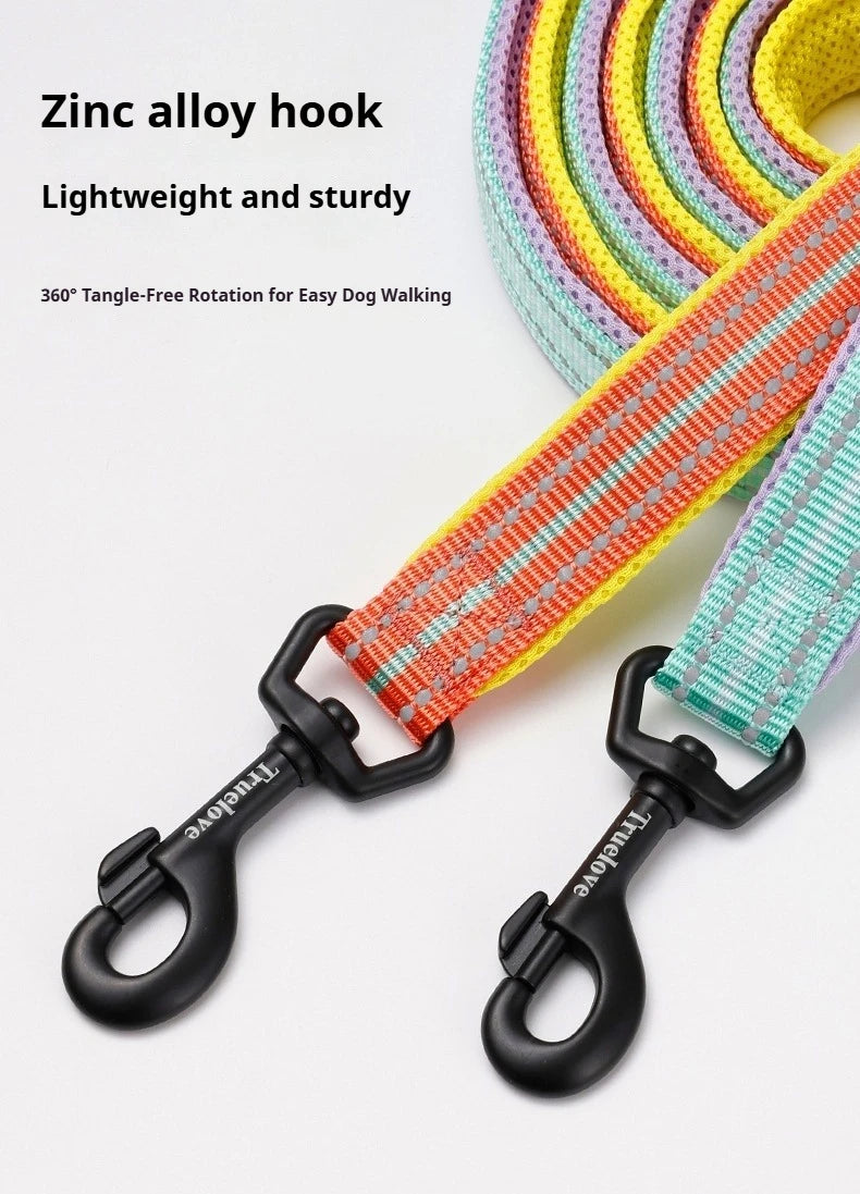 Truelove Pet Leash 200CM Comfort Sandwich Dog Leash Soft Padded Breathable No Pull Pet Lead Durable Reflective Rope TLL2112