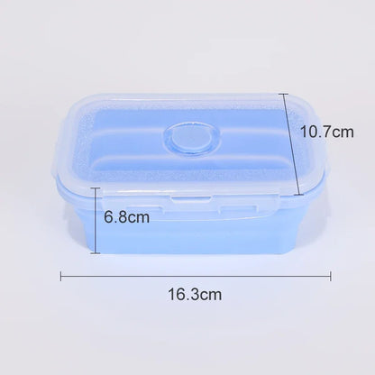 Collapsible Silicone Food Container with Lid
