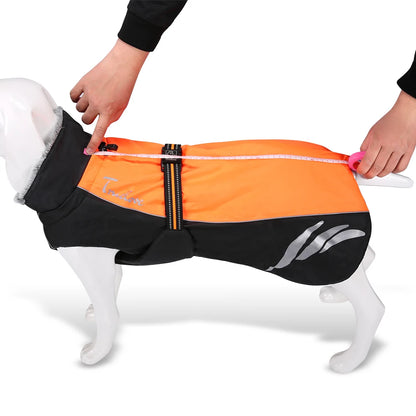 Truelove Waterproof Dog Winter Coat Vest Outdoor Reflective Walking Warm Pet Jacket Clothes for Large Small Dogs TLG2371