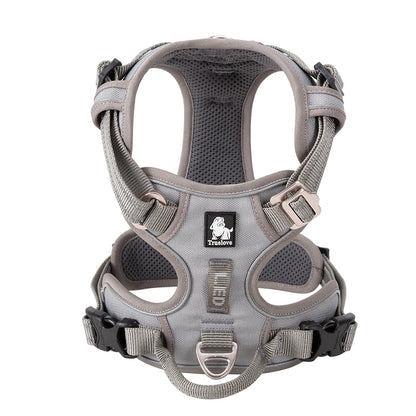 Truelove New Pet Harness Premium Anti Pull Reflective Light Up Nylon Breathable Adjustable Dog Harness Training Vest TLH5657