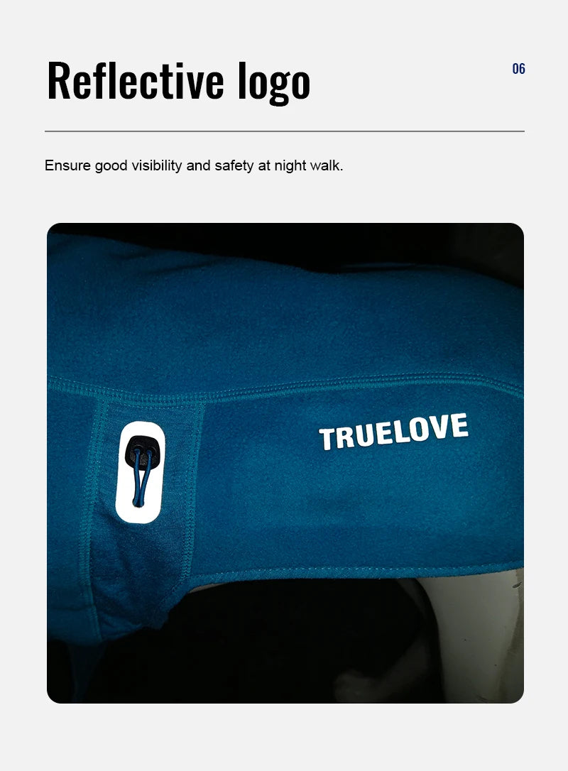 Truelove Hygienic Warmth Anti-Bacterial and Adjustable Pet Jacket Nylon Warm Dog Vest Pet Clothes Manufacturer Fleece TLG2522