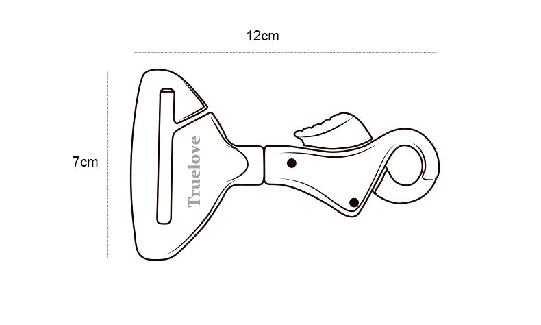 Truelove Pet All Car Seat Belt Safety Buckle with Collar or Harness High-quality Lightweight Aluminium Alloy Portable TLM1993