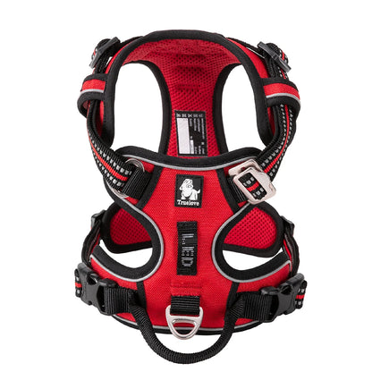 Truelove New Pet Harness Premium Anti Pull Reflective Light Up Nylon Breathable Adjustable Dog Harness Training Vest TLH5657