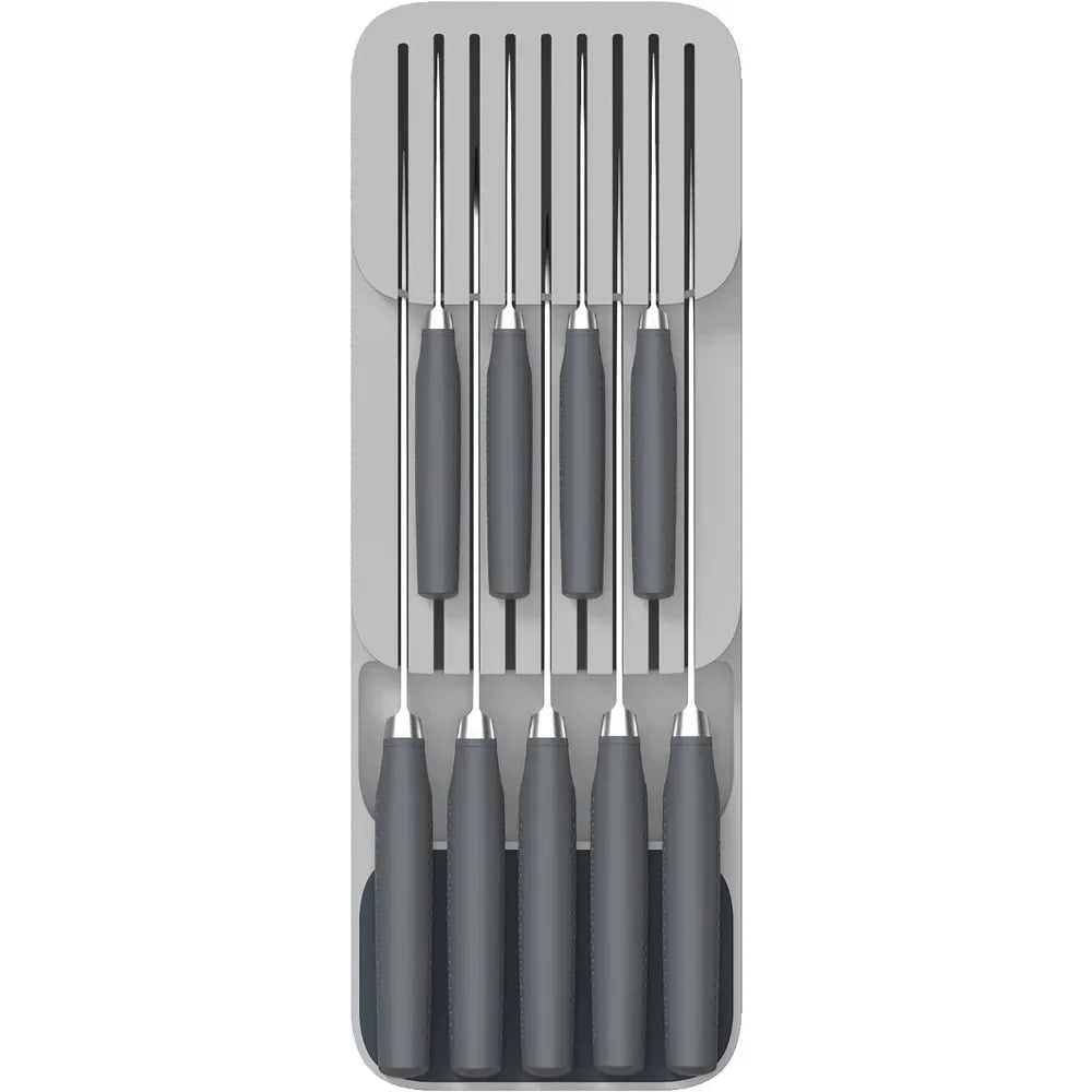 In-Drawer Knife Storage Organizer