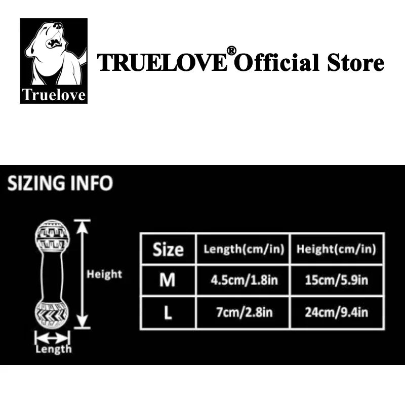 Truelove Pet Super Durable Leak-proof Treat Dispenser Dog Toy Dumbbell Slow Feeder IQ Training Playing Teething Dog TLT2606