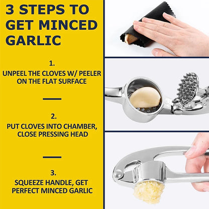 Easy-Squeeze Garlic Press & Mincer