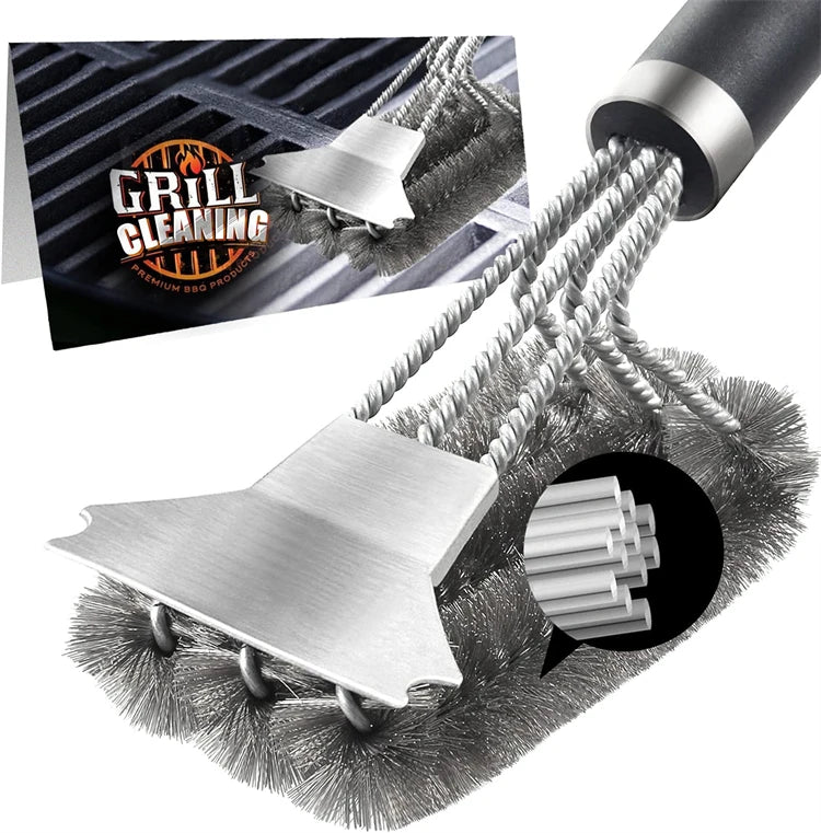 Stainless Steel Grill Brush & Scraper