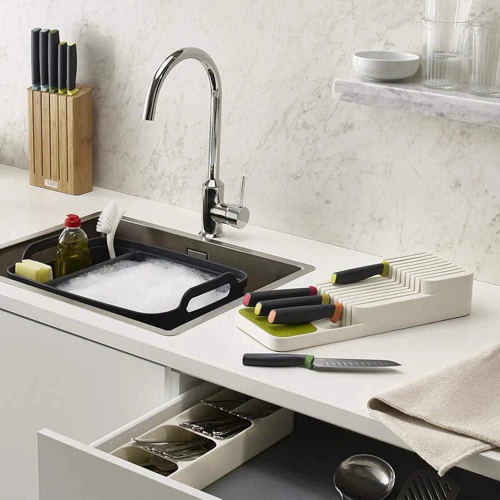 In-Drawer Knife Storage Organizer