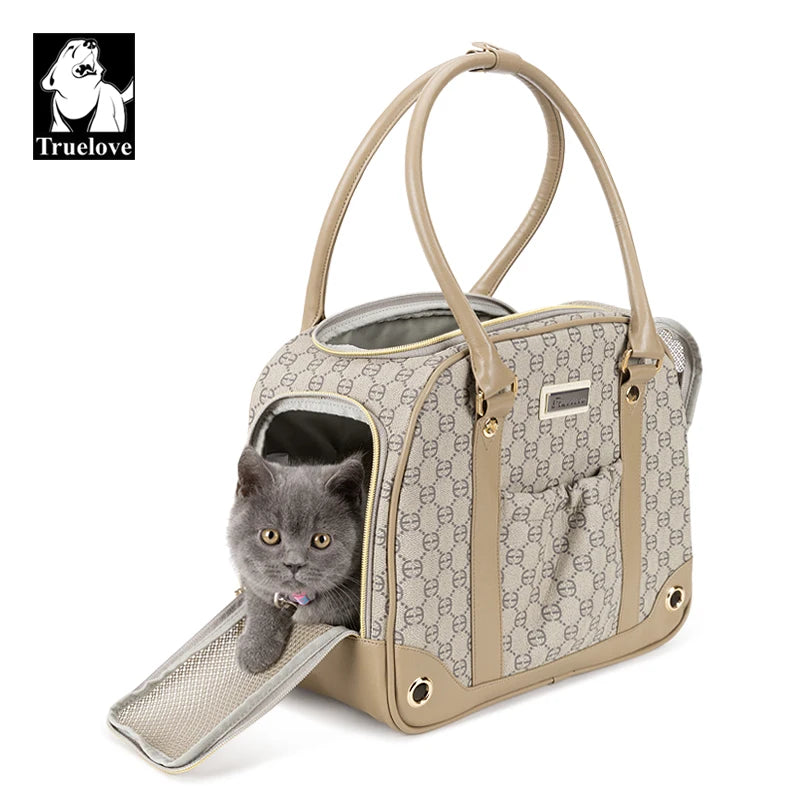 Truelove Fashion Pet Carrier Handbag Out of Portable Bag Space Cabin Hug Cat Dog Artifacts Out Bag Backpack Pet Box Cage TLX6971