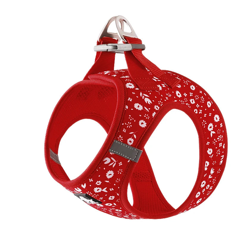 Truelove Pet Harness Soft Air Mesh Adjustable Reflective Pet Vest Small and Medium Breeds No Pull Adjustable Dog Harness TLH3016