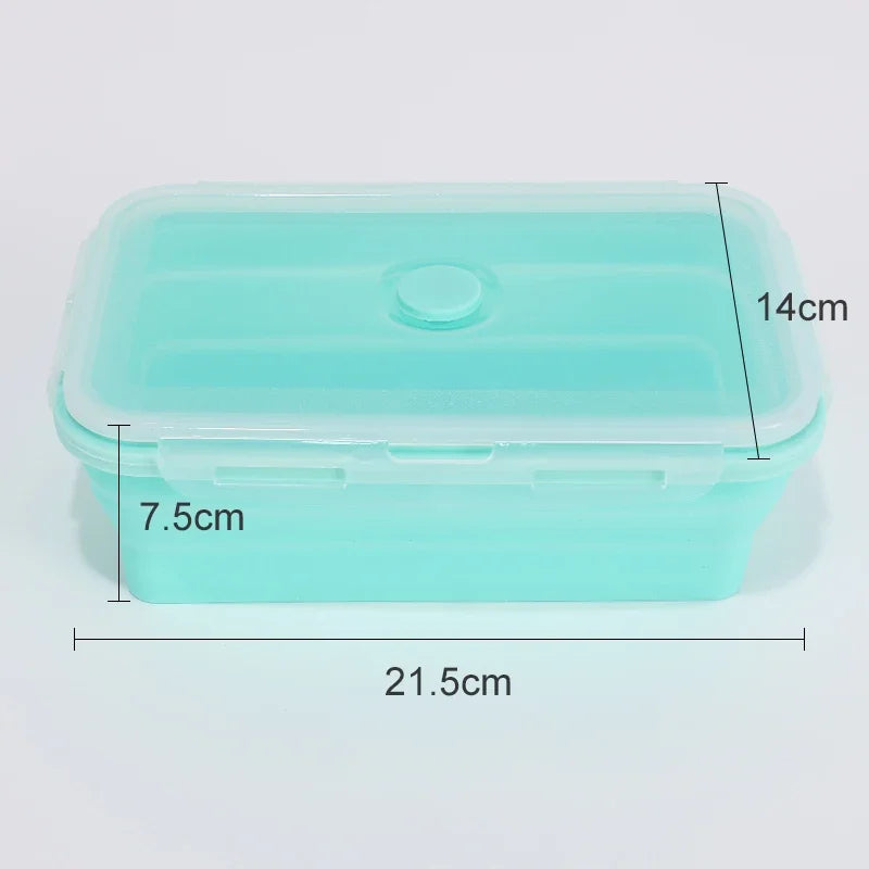 Collapsible Silicone Food Container with Lid