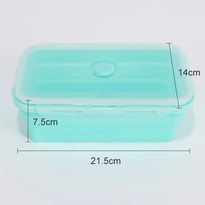 Collapsible Silicone Food Container with Lid