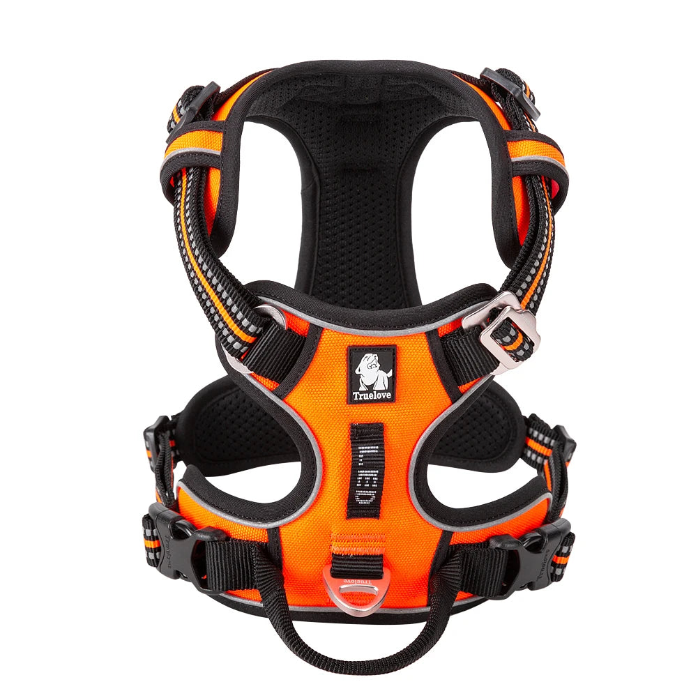 Truelove New Pet Harness Premium Anti Pull Reflective Light Up Nylon Breathable Adjustable Dog Harness Training Vest TLH5657