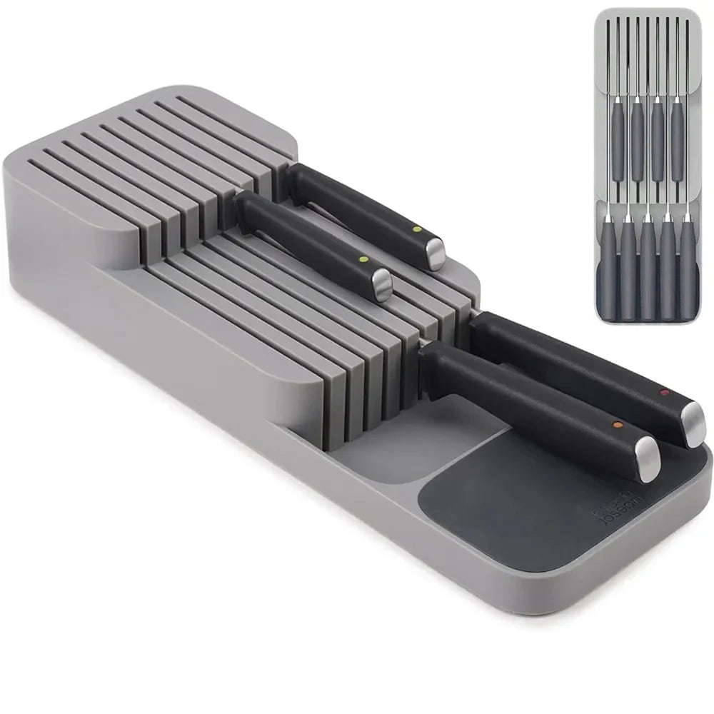In-Drawer Knife Storage Organizer