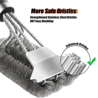Stainless Steel Grill Brush & Scraper