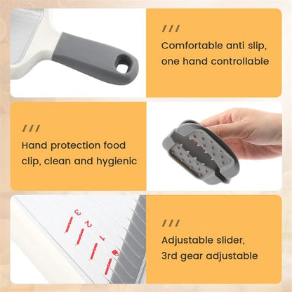 Adjustable Handheld Mandoline Slicer