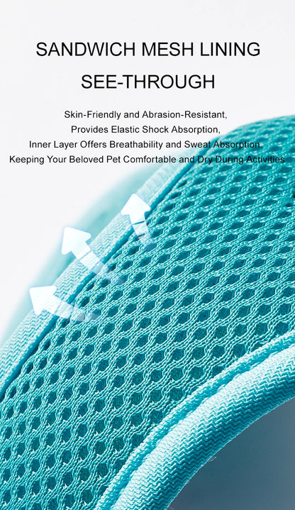 Truelove Floral Printing Mesh Harness for Dogs and Cats Small and Medium Breeds All Weather Adjustable Summer Walking TLH30131