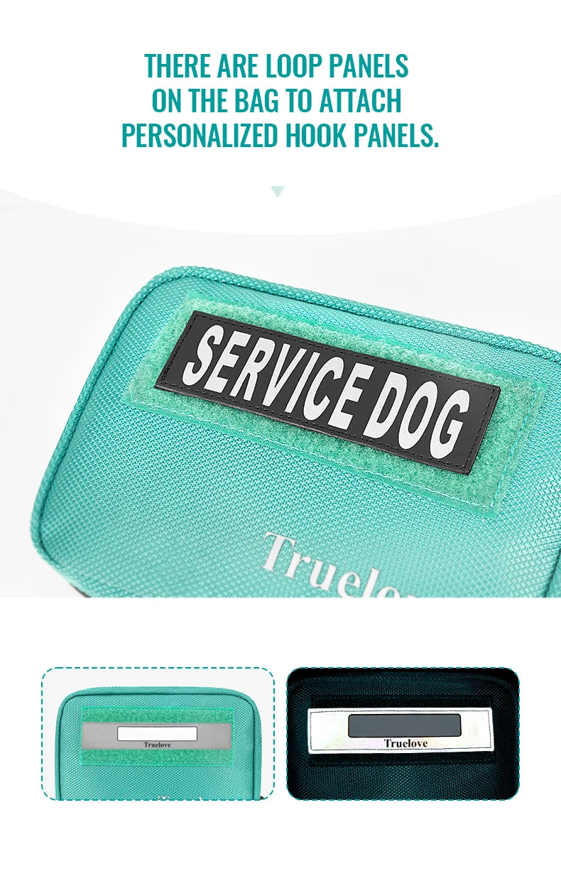 Truelove Dog Vest Harness Saddle Bag Backpack Pouch Service Dog In Training Quality Saddlebag for Tactical Dogs Vests TLB3011