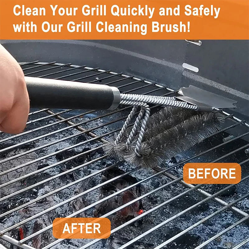 Stainless Steel Grill Brush & Scraper