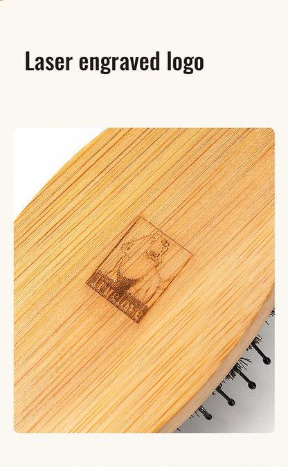 Truelove Hot Sale Ready to Ship Portable Pet Grooming Brush Eco-friendly Bamboo Handles Soft Hair Removal Comb Dog cat TLK28131