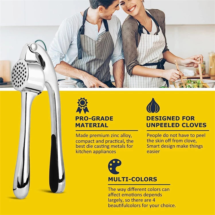 Easy-Squeeze Garlic Press & Mincer