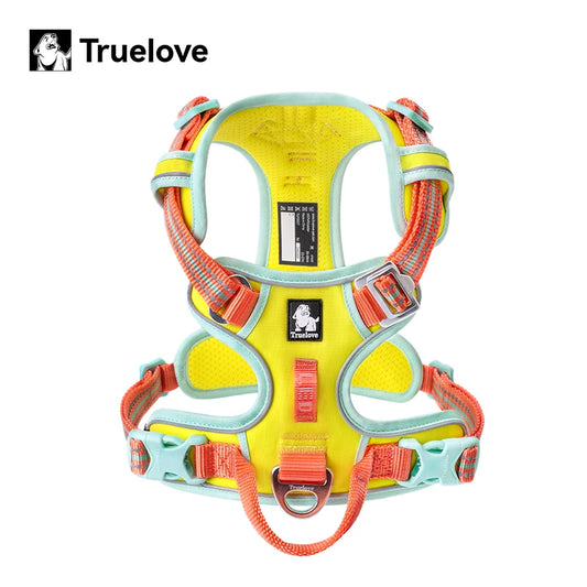 Truelove New Pet Harness Premium Anti Pull Reflective Light Up Nylon Breathable Adjustable Dog Harness Training Vest TLH5657