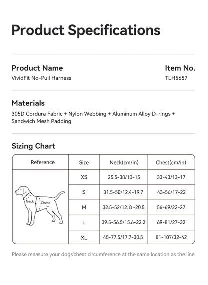 Truelove New Pet Harness Premium Anti Pull Reflective Light Up Nylon Breathable Adjustable Dog Harness Training Vest TLH5657