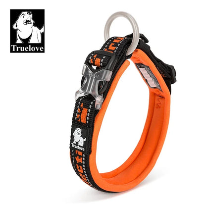 Truelove Pet Collar Nylon Reflective Sturdy Duraflex Buckle Small Cat Large Dog Traveling Running Cross Country Walking TLC50121