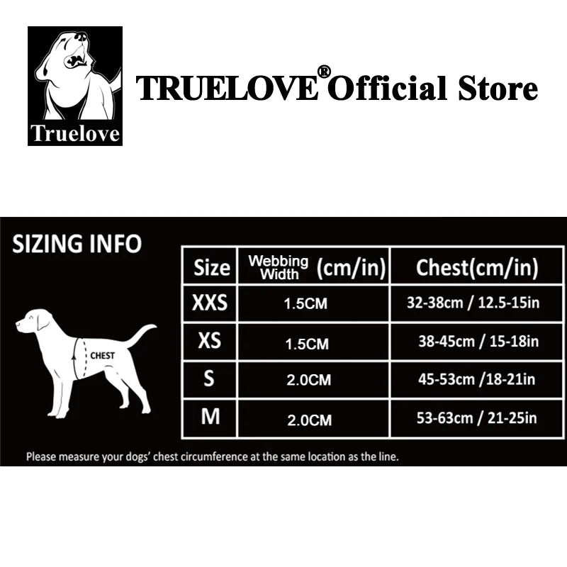 Truelove Easy to Take-on Dog Harness Soft Material Fashion Design Adjustable Reflective Pet Har TLH3013 TLH30131