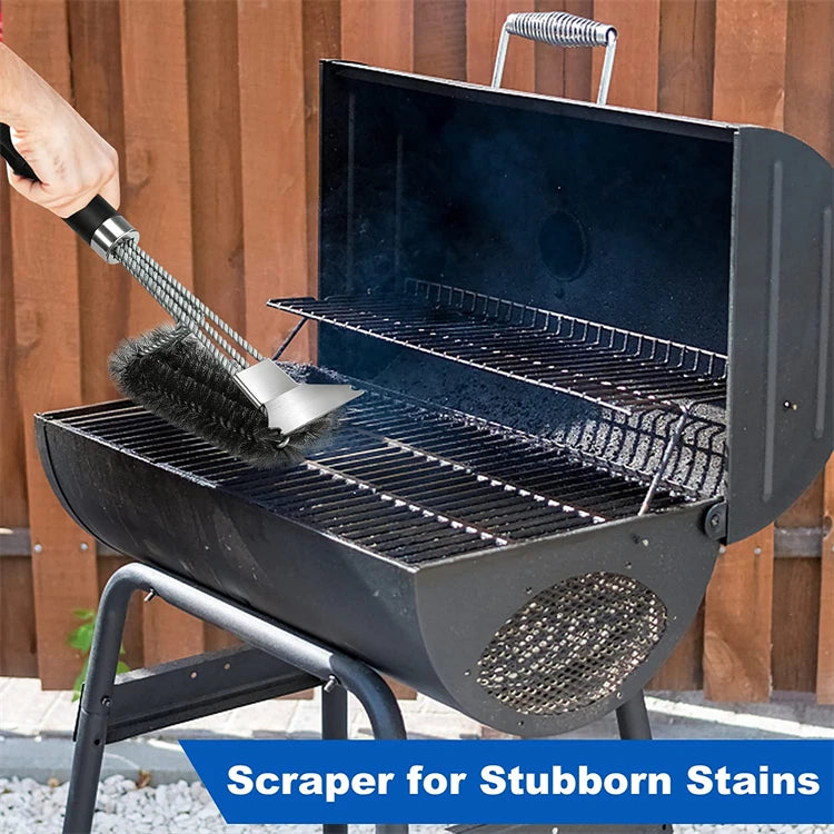 Stainless Steel Grill Brush & Scraper