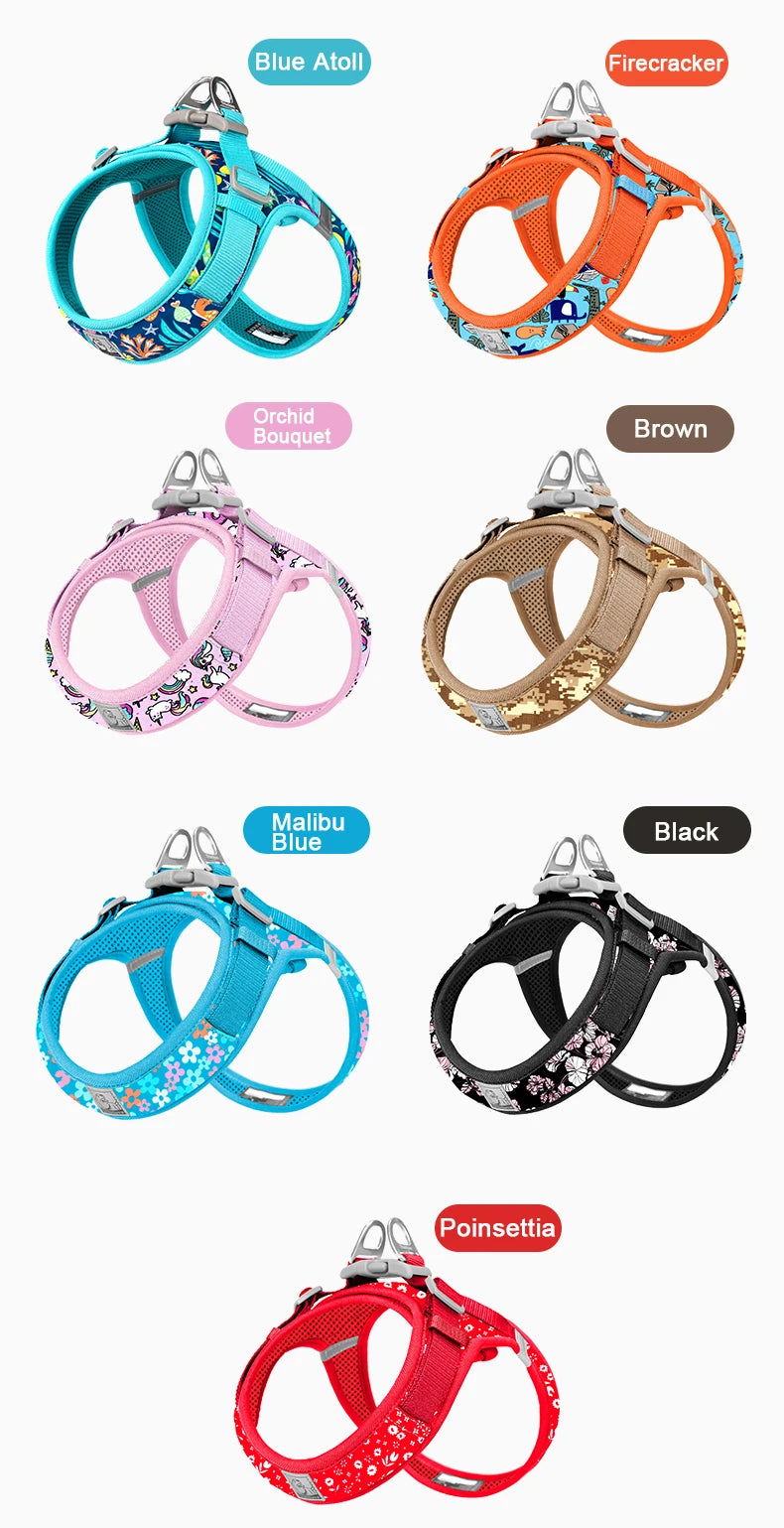 Truelove Easy to Take-on Dog Harness Soft Material Fashion Design Adjustable Reflective Pet Har TLH3013 TLH30131