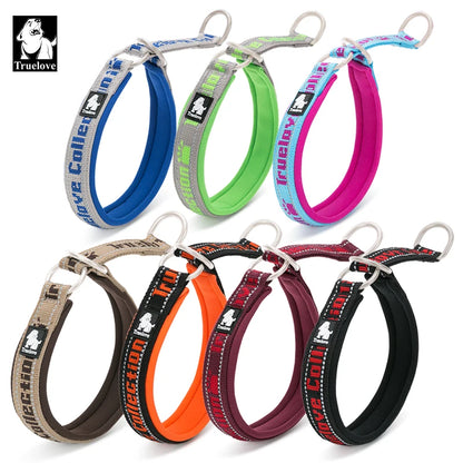 Truelove P-Chain Nylon Pet Collar Adjustable Reflective SBR Neoprene Pull-resistant Explosion-proof Dog and Cat Travel TLC5371