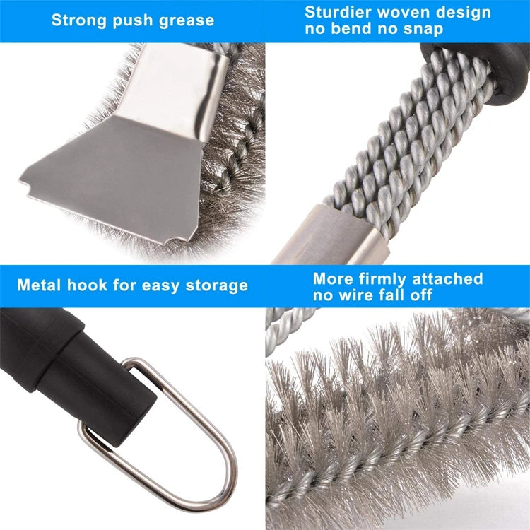 Stainless Steel Grill Brush & Scraper