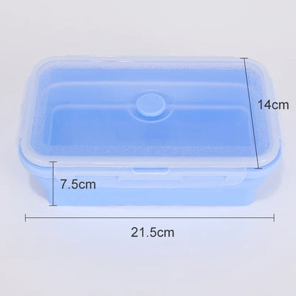 Collapsible Silicone Food Container with Lid