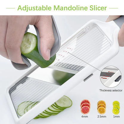 Adjustable Handheld Mandoline Slicer