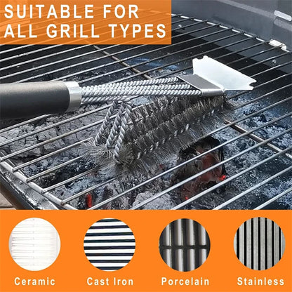Stainless Steel Grill Brush & Scraper