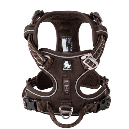 Truelove New Pet Harness Premium Anti Pull Reflective Light Up Nylon Breathable Adjustable Dog Harness Training Vest TLH5657