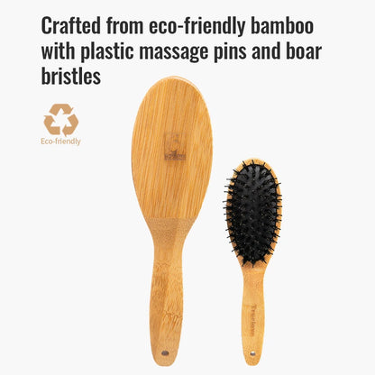 Truelove Hot Sale Ready to Ship Portable Pet Grooming Brush Eco-friendly Bamboo Handles Soft Hair Removal Comb Dog cat TLK28131