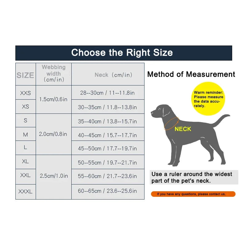 Truelove Pet Collar Nylon Reflective Sturdy Duraflex Buckle Small Cat Large Dog Traveling Running Cross Country Walking TLC50121